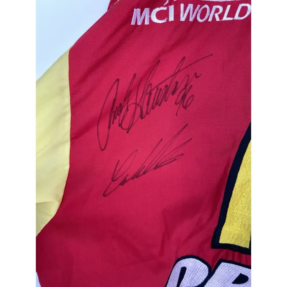 Vintage McDonalds NASCAR Racing Team Shirt Andy Houston Signed Mens L - Picture 9 of 9